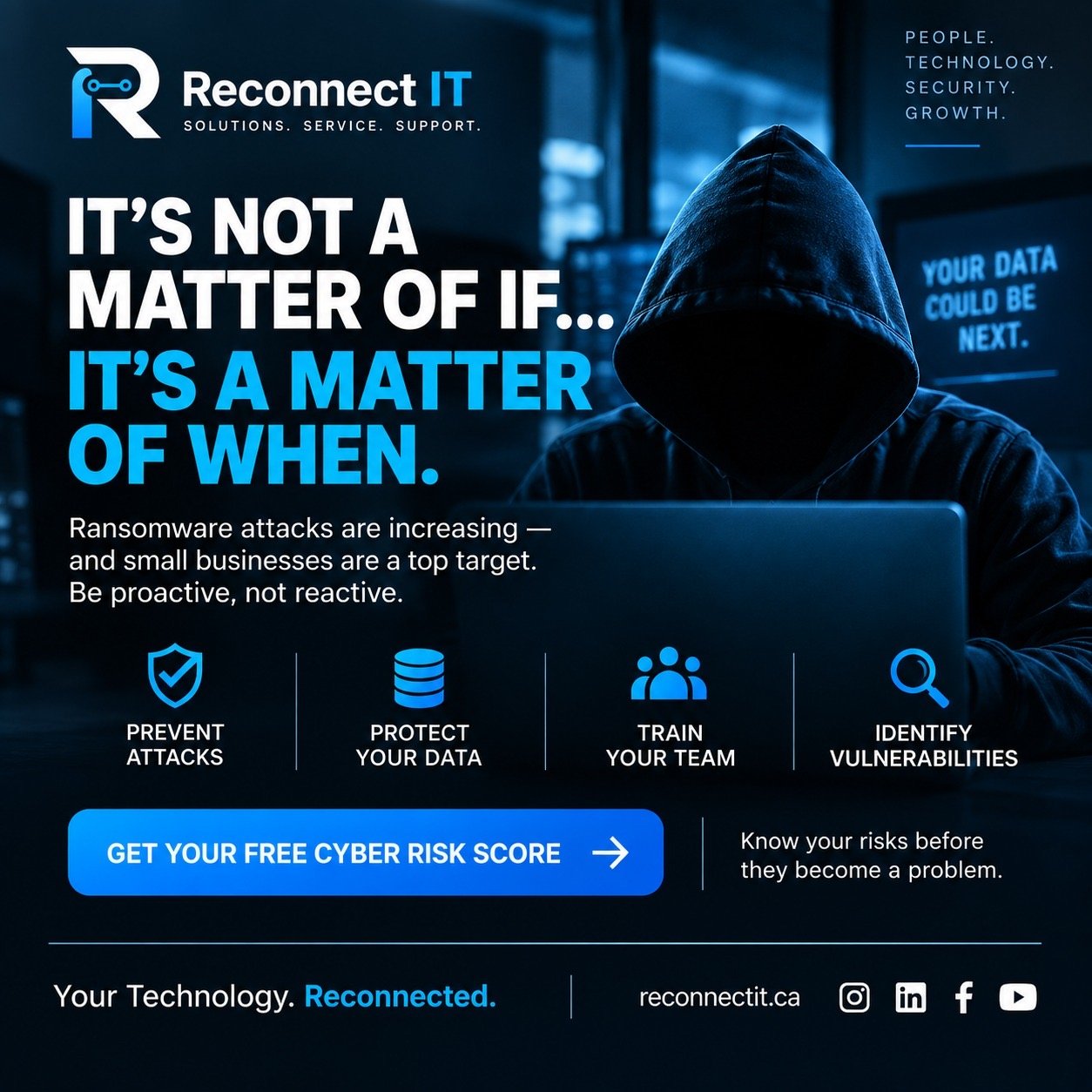Get your free Reconnect IT Cyber Risk Score